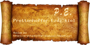 Prettenhoffer Ezékiel névjegykártya